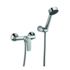 FUNKY gruppo doccia esterno con duplex finitura cromo