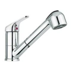 50 rubinetto cucina monocomando con doccia estraibile finitura cromo