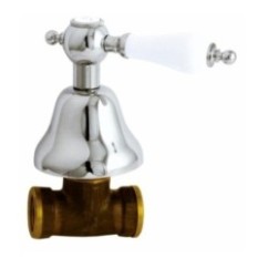 IRIS rubinetto arresto incasso 1/2" finitura cromo