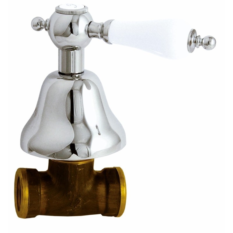 IRIS rubinetto arresto incasso 1/2" finitura cromo