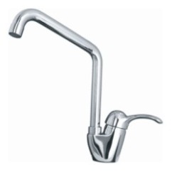 ELITE monocomando lavello leva laterale canna "L" finitura cromo