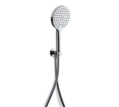 Kit presa acqua con supporto fisso finitura cromo