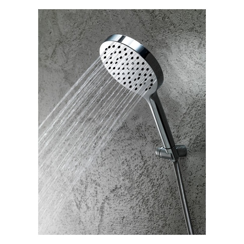 Kit presa acqua con supporto fisso finitura cromo