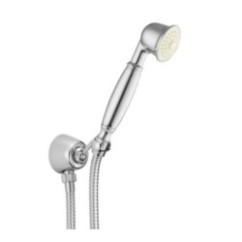 Presa acqua con supporto, flessibile e doccetta anticalcare finitura bronzato