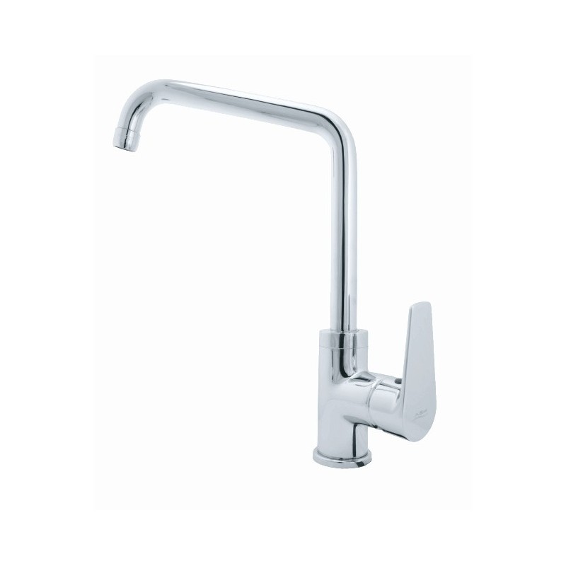 LINE monocomando lavello leva laterale canna "L" finitura cromo
