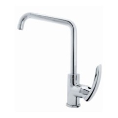 SMART monocomando lavello leva laterale canna "L" finitura cromo