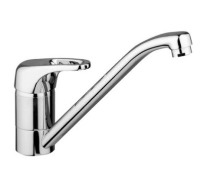 Miscelatore cucina con canna girevole finitura bianco