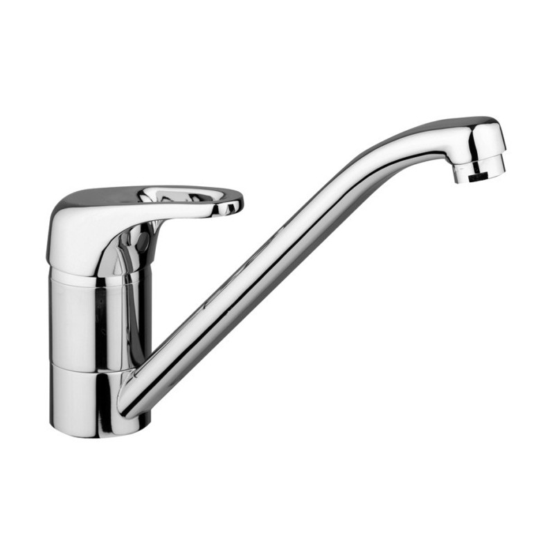 Miscelatore cucina con canna girevole finitura nero