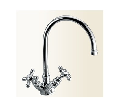 CLASSICI CUCINA Monoforo per lavello finitura cromo