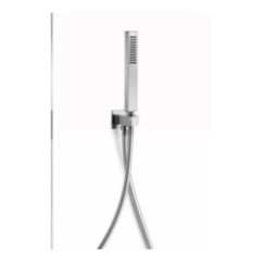 Kit presa acqua quadrata in ottone cromo