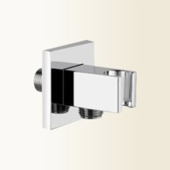 Presa acqua quadrata finitura cromo