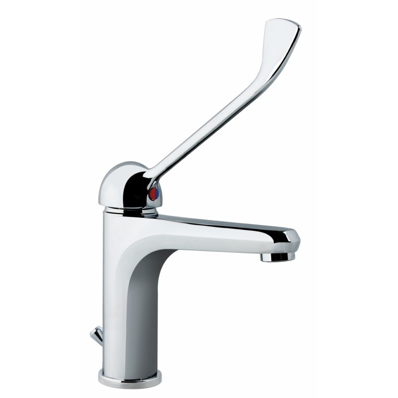 FLY monocomando lavabo leva clinica con scarico finitura cromo