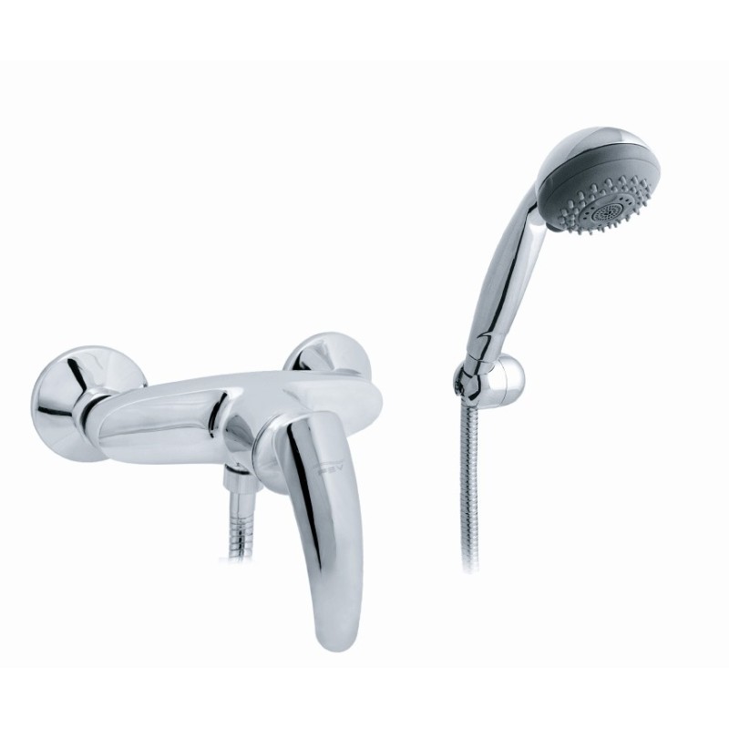 SMART monocomando doccia esterno frontale con duplex finitura cromo