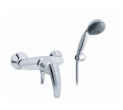 SMART monocomando doccia esterno frontale con duplex finitura cromo