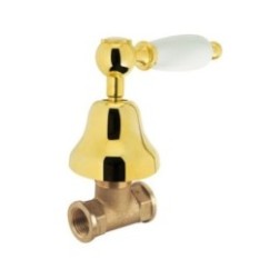 QUEEN Rubinetto arresto incasso 1/2" finitura dark bronze