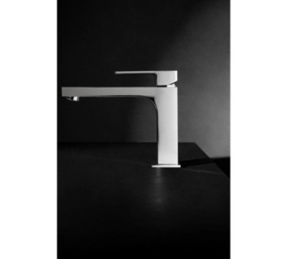 H-UNO Monocomando lavabo con bocca lunga senza scarico finitura cromo