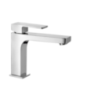 H-UNO Monocomando lavabo con bocca lunga senza scarico finitura cromo