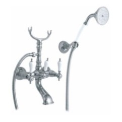 IRIS gruppo vasca con doccia duplex finitura cromo