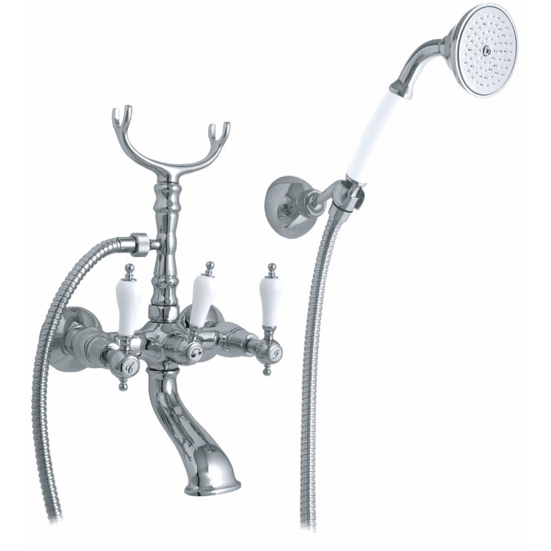 IRIS gruppo vasca con doccia duplex finitura cromo