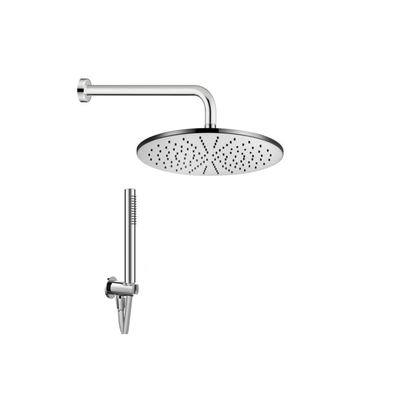 ELEGANCE TONDO kit soffione con presa acqua e doccia