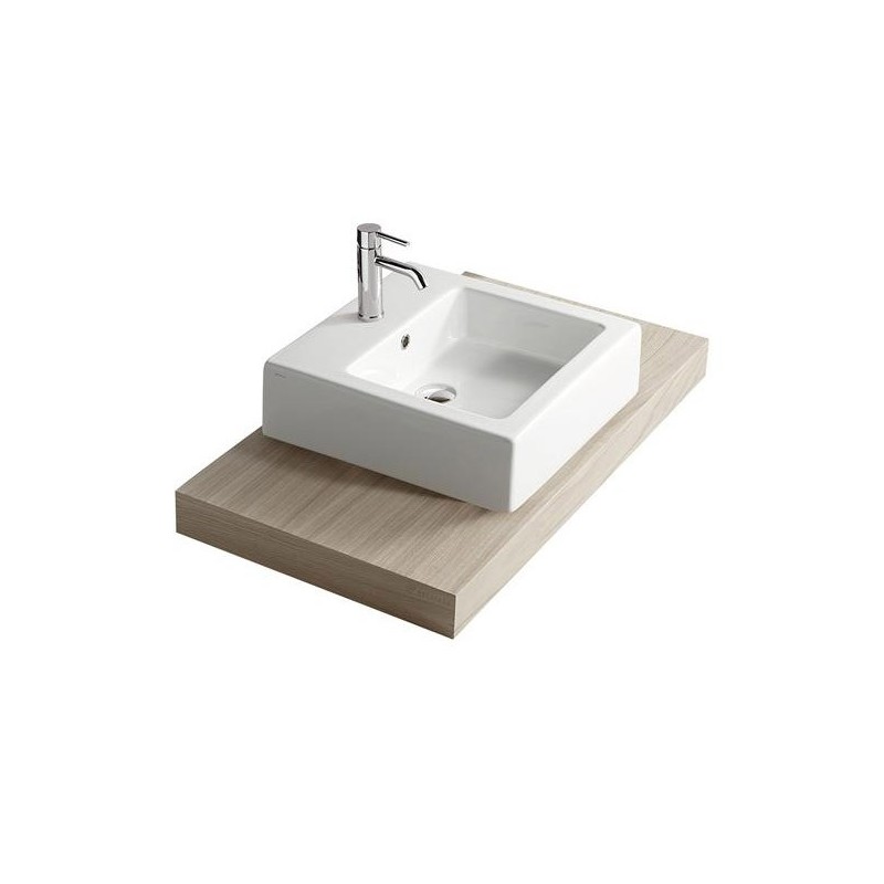 PLUS DESIGN lavabo bacino rettangolare con foro