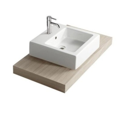 PLUS DESIGN lavabo bacino rettangolare con foro