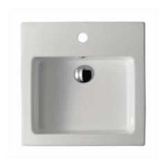 PLUS DESIGN lavabo bacino rettangolare senza foro