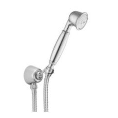 Presa acqua con supporto, flessibile e doccetta finitura dark bronze