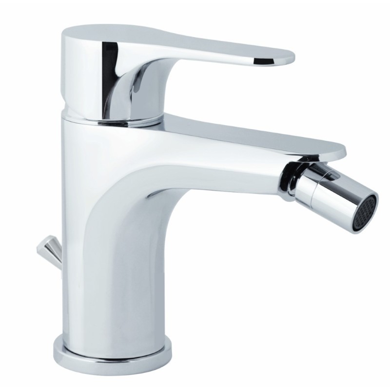 FLY monocomando bidet con scarico finitura cromo