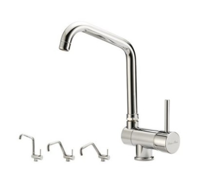 KITCHEN PROGRAM Monocomando lavello per sottofinestra finitura nichel antico