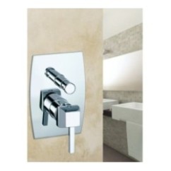 CHARLOTTE miscelatore monocomando doccia incasso con deviatore finitura cromo