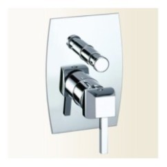 CHARLOTTE miscelatore monocomando doccia incasso con deviatore finitura cromo