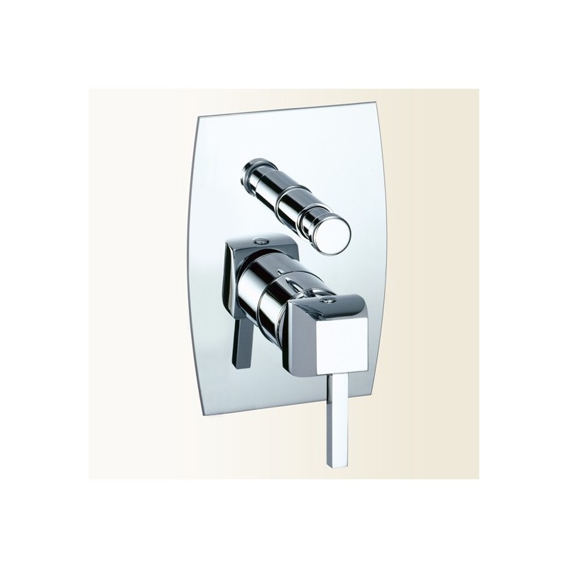 CHARLOTTE miscelatore monocomando doccia incasso con deviatore finitura cromo