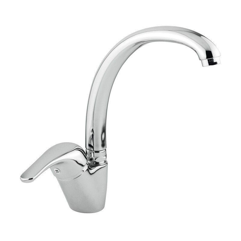 KITCHEN PROGRAM Monocomado lavello canna conica finitura granito bianco