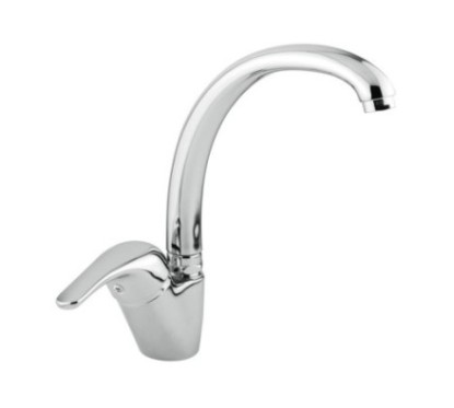 KITCHEN PROGRAM Monocomado lavello canna conica finitura granito bianco