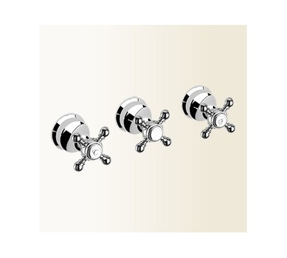 PAPIRO Gruppo vasca/doccia ad incasso con deviatore 2 uscite finitura nickel spazzolato