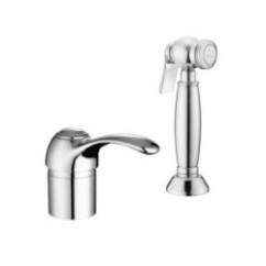 ROYAL Monocomando lavello con doccetta da piano estraibile finitura dark bronze