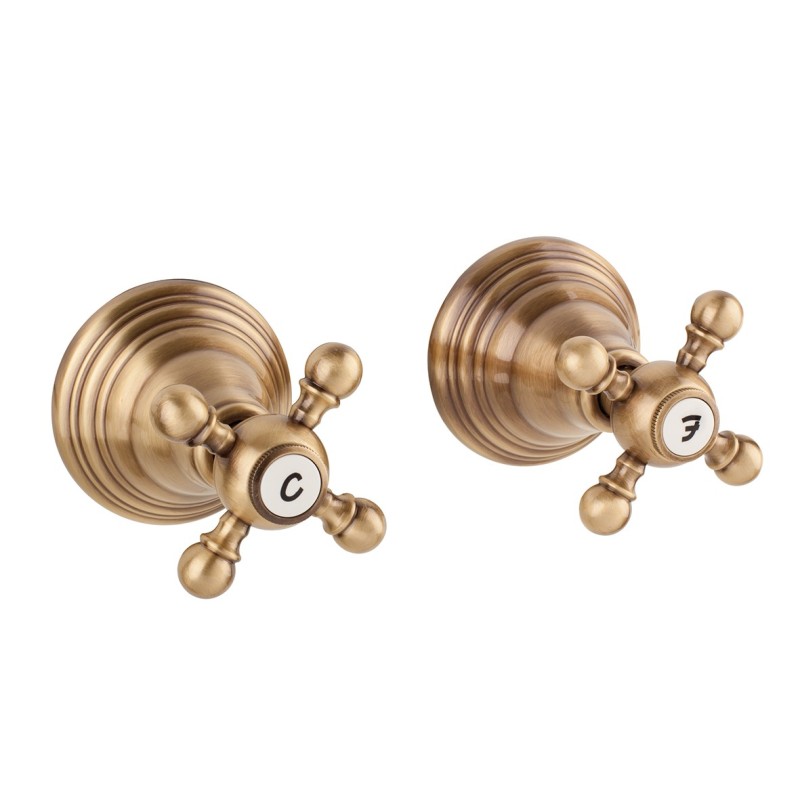 OLD FASHION Gruppo doccia incasso finitura cromo oro