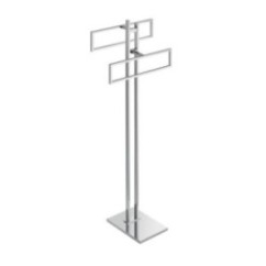 DIVA Piantana in ottone cromato con due portasalviette da cm 30.