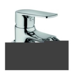FUNKY miscelatore monocomando bidet con scarico finitura cromo