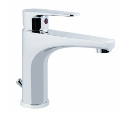 LINE monocomando lavabo alto con scarico finitura cromo