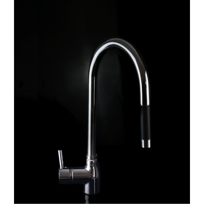 ARGO monocomando lavello doccia estraibile 1 getto finitura cromo