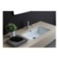 RETTANGOLARE lavabo sottopiano finitura bianco lucido
