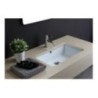 RETTANGOLARE lavabo sottopiano finitura bianco lucido