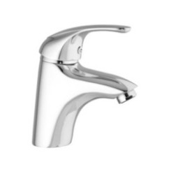 ITALY  Monocomando lavabo con scarico automatico finitura cromo con cartuccia a risparmio d'acqua