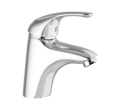 ITALY  Monocomando lavabo con scarico automatico finitura cromo con cartuccia a risparmio d'acqua