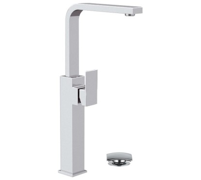 SKYLINE monocomando lavabo alto con canna a U finitura cromo