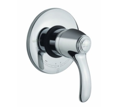 ELITE monocomando doccia incasso doppia uscita finitura cromo