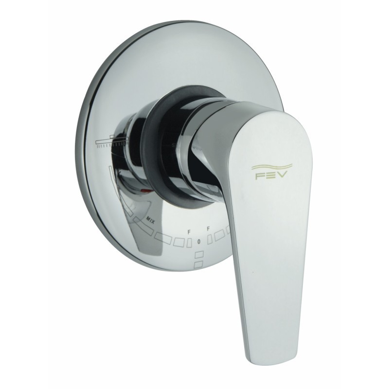 LINE monocomando doccia incasso doppia uscita finitura cromo