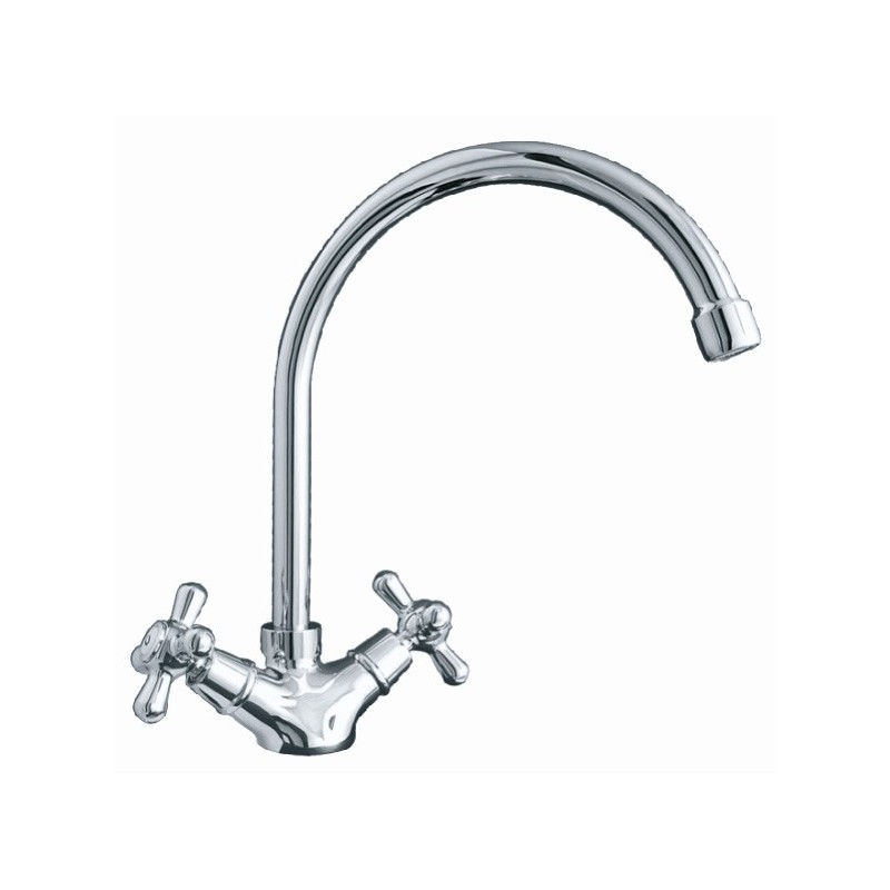 MAYA monoforo lavello canna jota finitura cromo